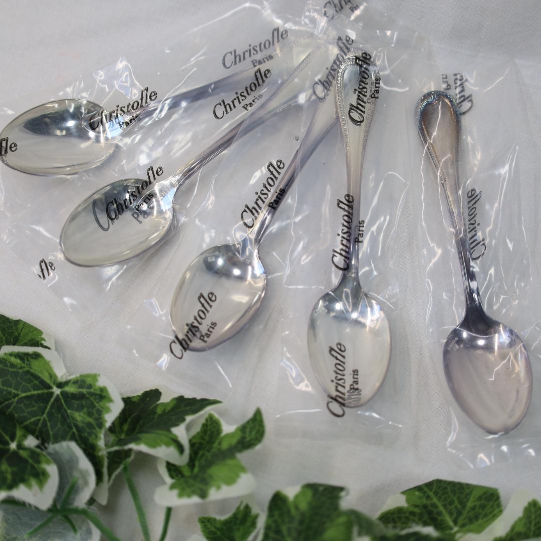 ✨Christofle 　✨　ティースプーン マルメゾン シルバーコーティング✨ マルメゾン ティースプーン