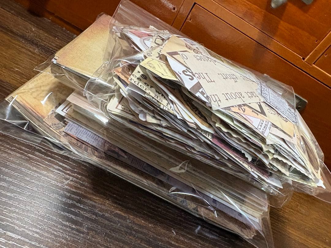 コラージュ素材まとめ売り 80size 6.3kg 大量レアもの沢山