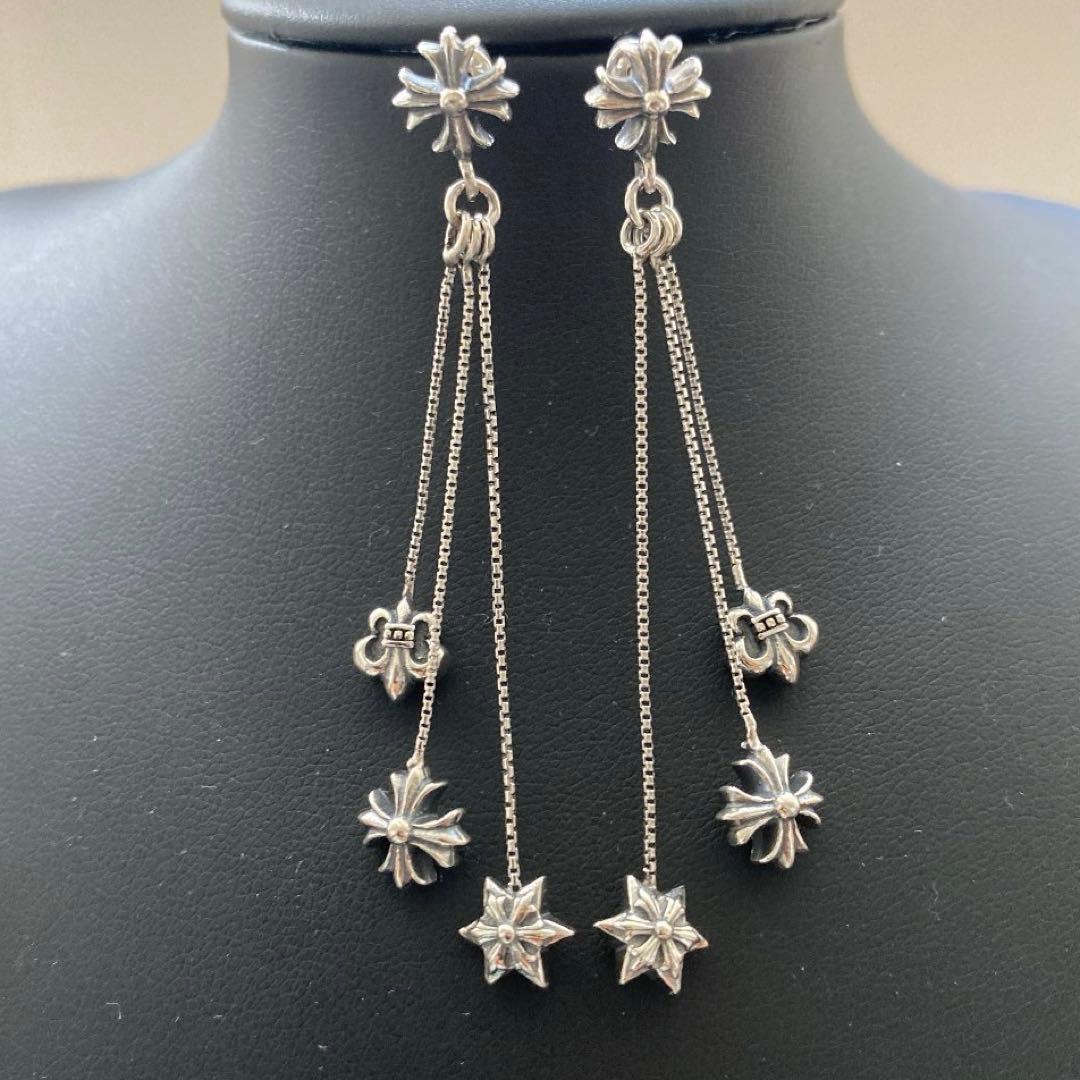 シルバー925 ピアス JOJOイヤリング ジョジョピアス クロスピアス