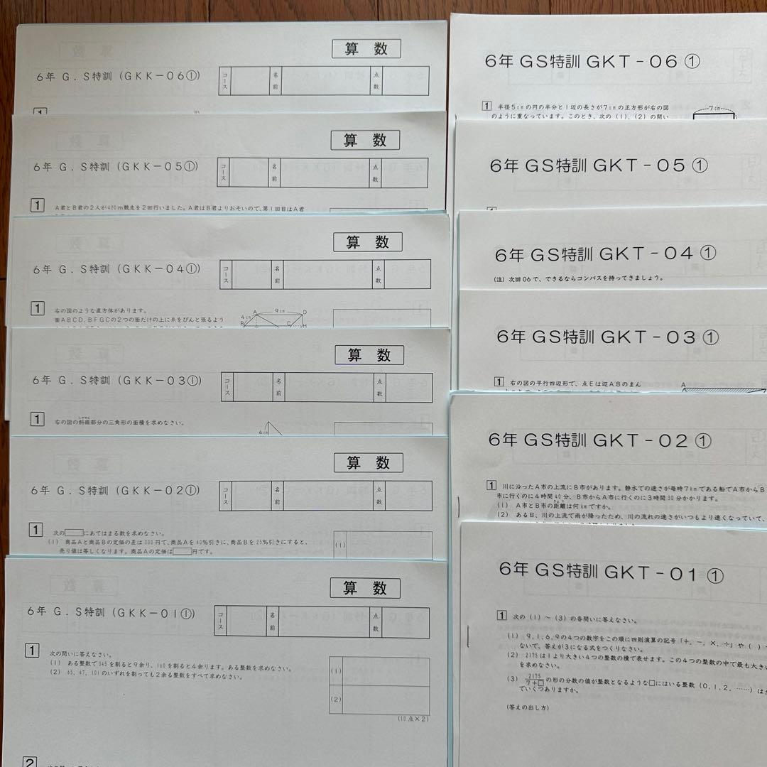 サピックス6年 GS特訓(GW講習) 未使用テキスト 4教科フルセット - メルカリ