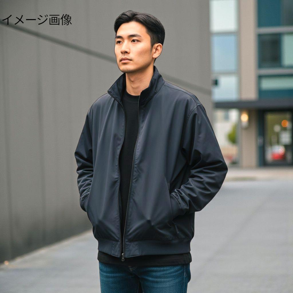 コロンビア裏フリースナイロンジャケット チャコールグレー系 刺繍