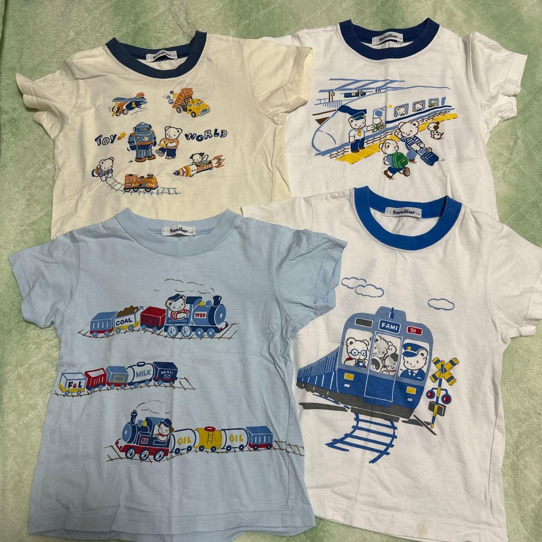 ファミリア　110 半袖　Tシャツ　電車　新幹線　鉄道　おはなしTシャツ おはなしTシャツ | ファミリア公式サイト