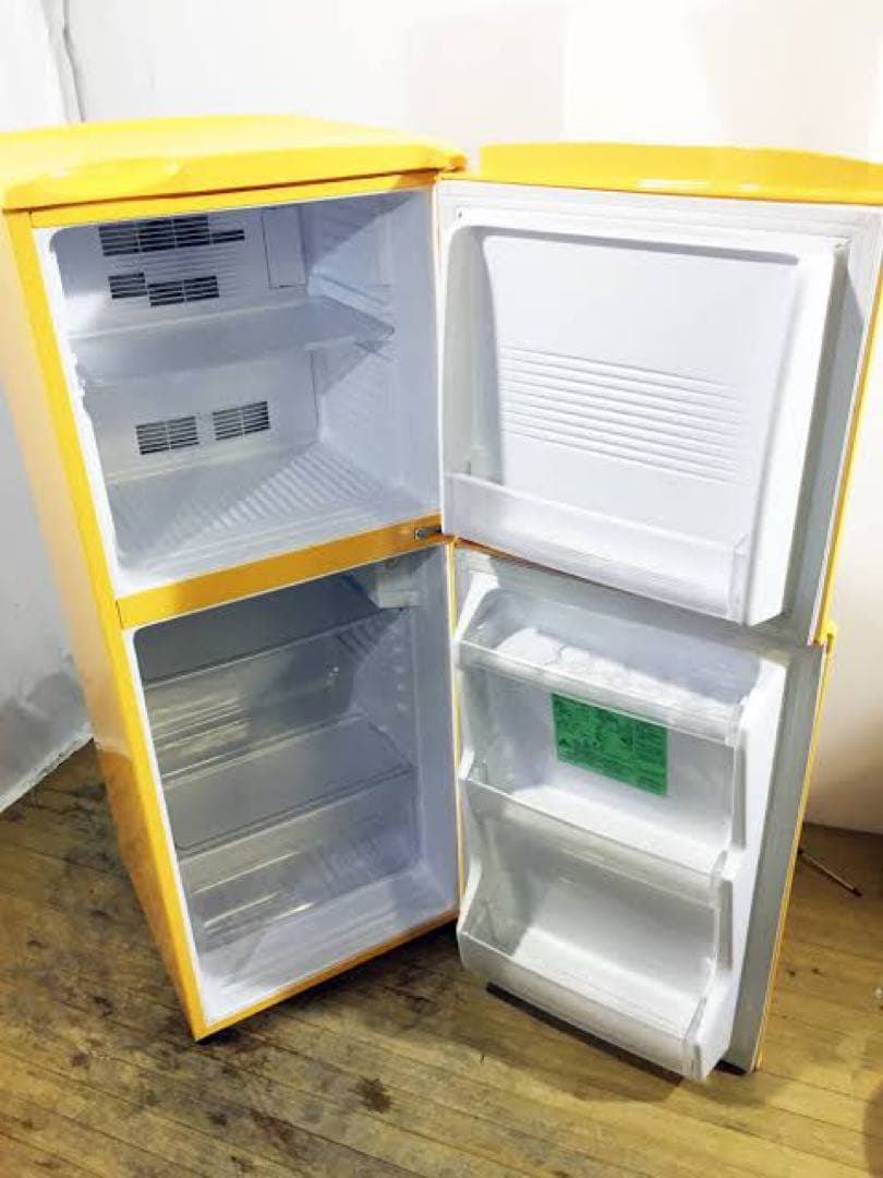 冷蔵庫 黄色 イエロー デザイン aqua アクア アイリスオーヤマ パナ