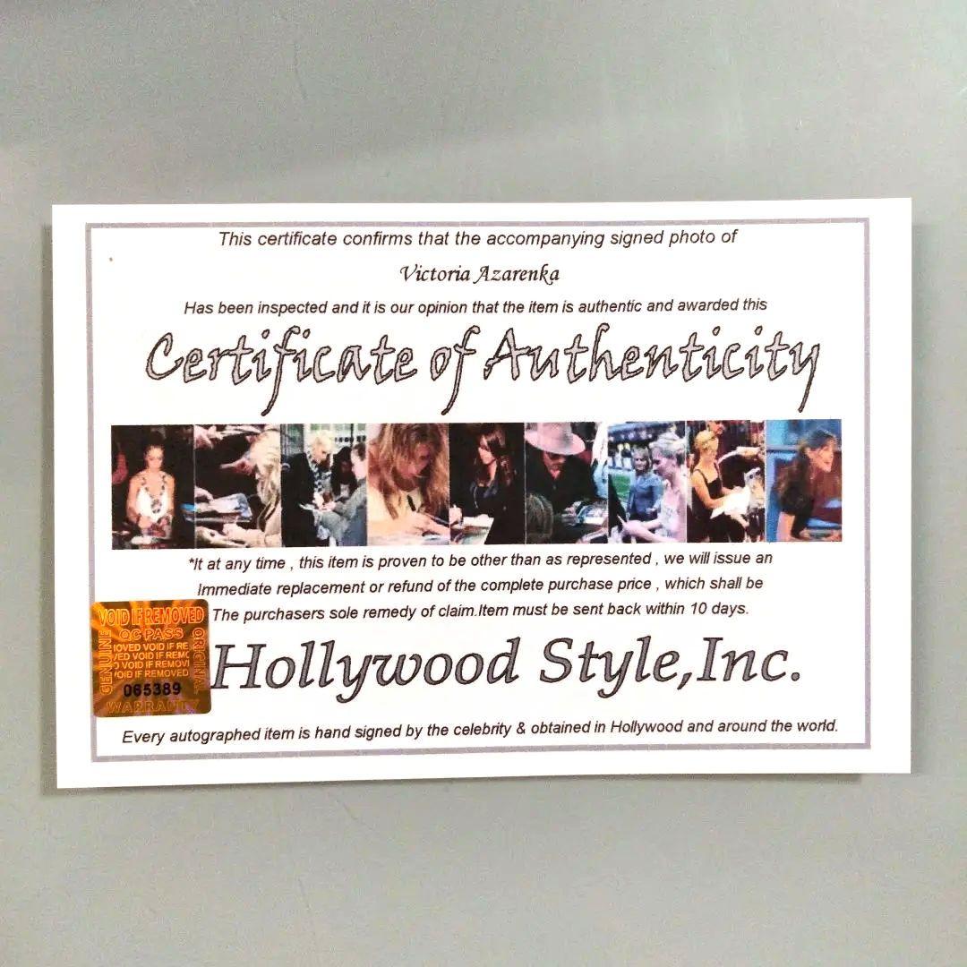 ビクトリア・アザレンカ直筆サイン入り2Lサイズ写真…ベラルーシの女子