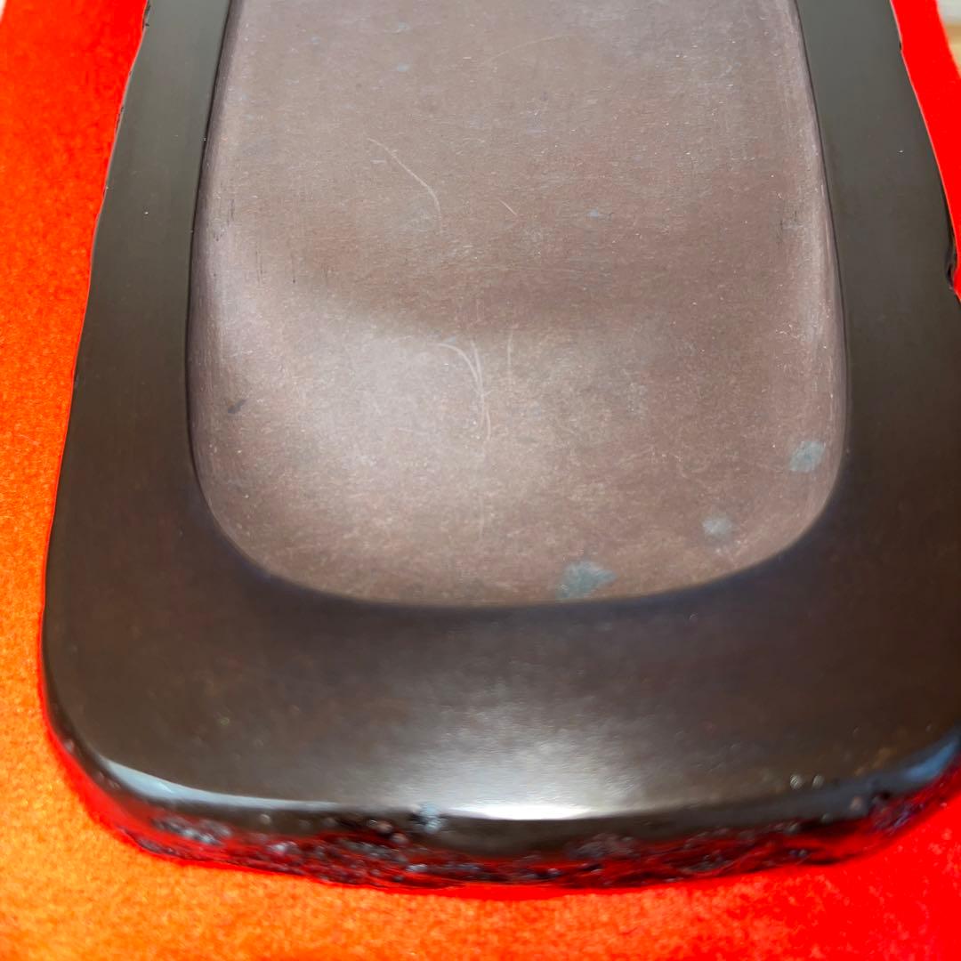 ⭕️赤間硯 新品美品 下井唯石 野面硯 弘雲堂 硯縁ツルツル 女性好み