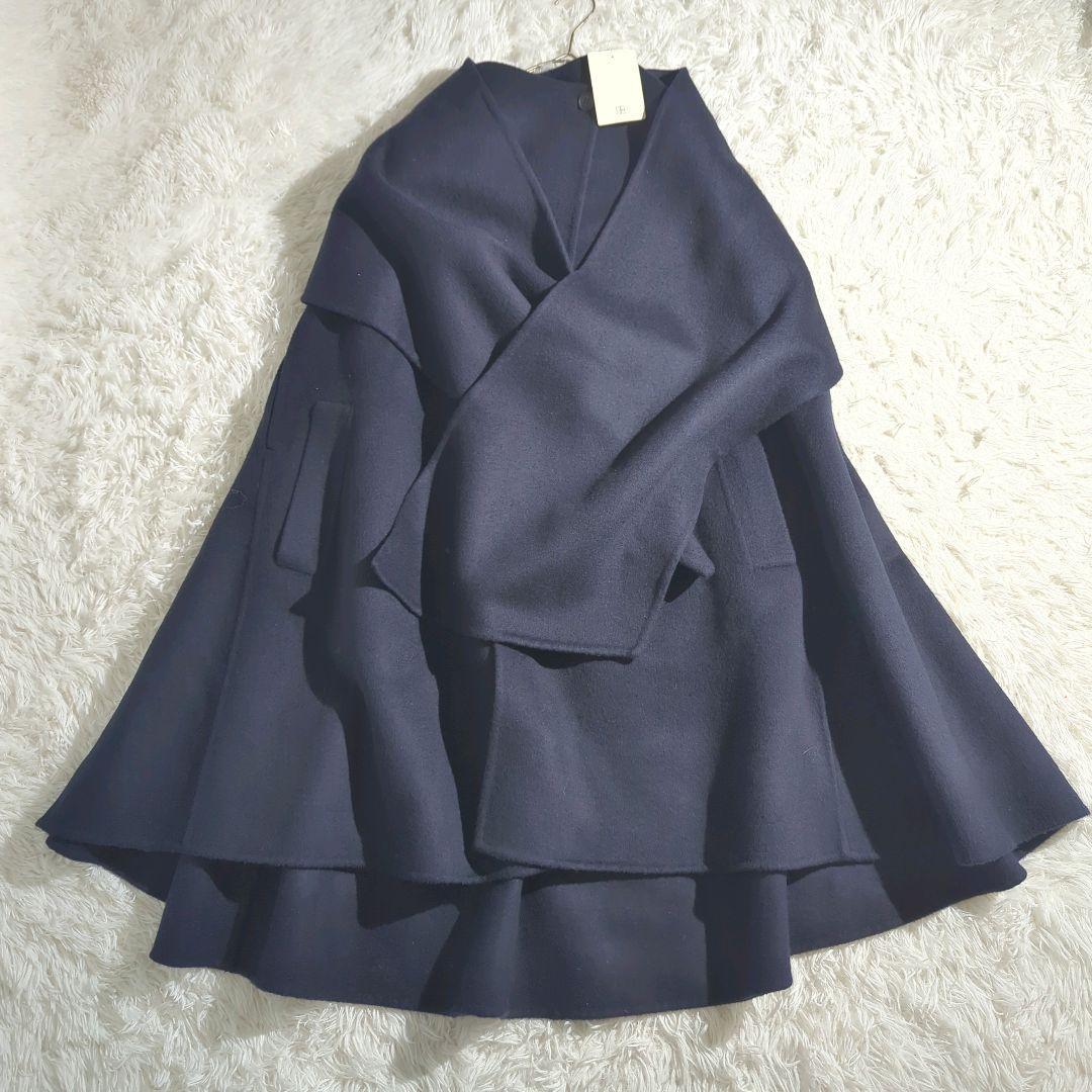 〈新品〉VERMEIL par iena ラムカシミア マントコート 2WAY VERMEIL par iena（ヴェルメイユパーイエナ）の「ラム カシミヤ マント