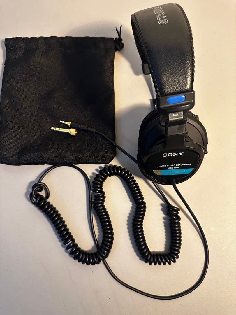 SONY MDR-7506 ヘッドホン スタジオモニター 青帯 モニターヘッドホン 