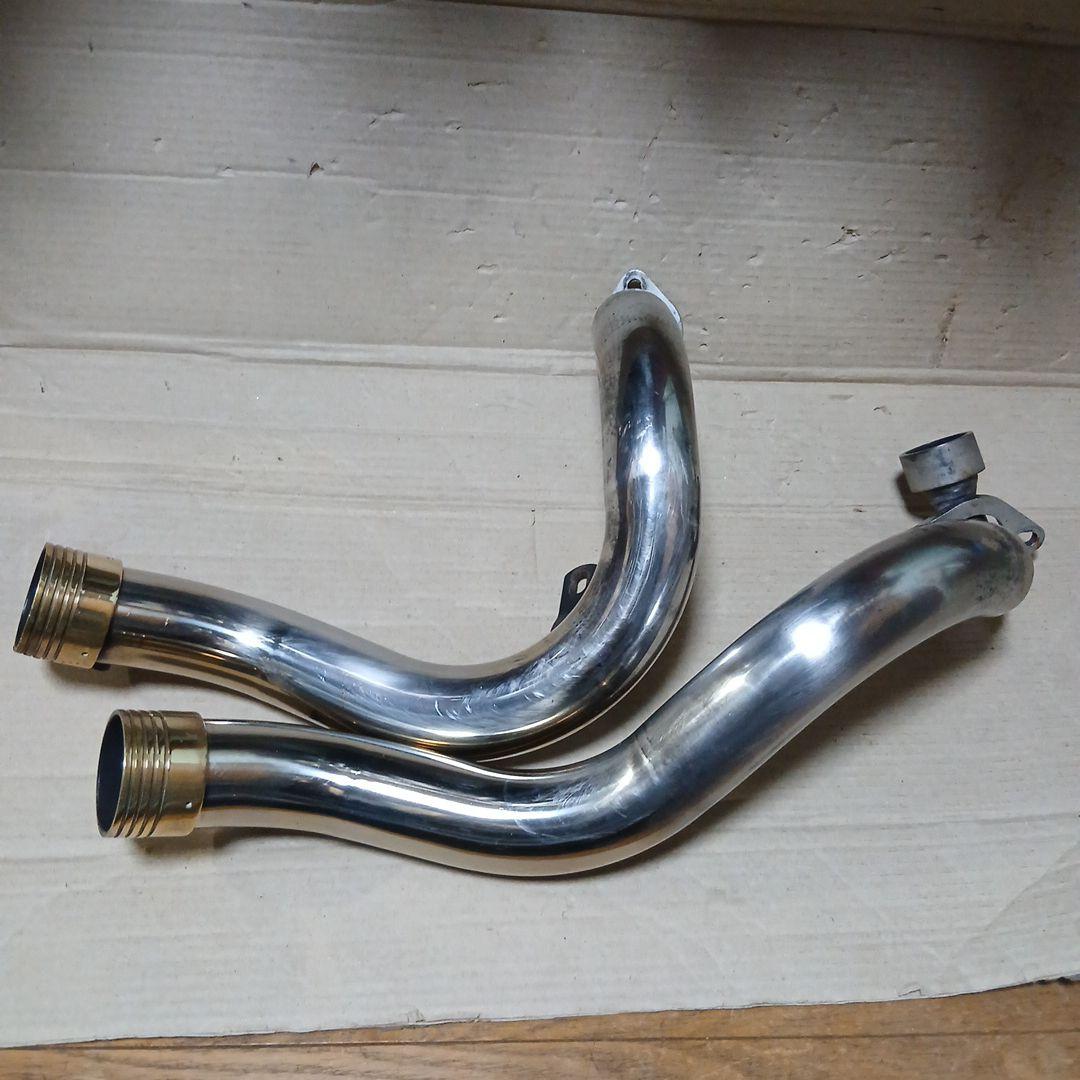 YAMAHA　ドラッグスター400用　ターンアウトマフラー　真鍮マフラーエンド付 ドラッグスター マフラー 400 クラシック DS4 DSC4 ターンアウト