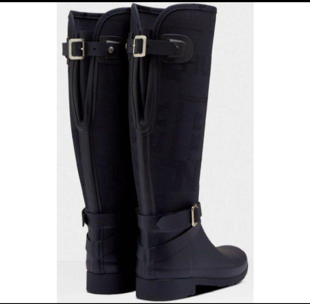 新品 HUNTER/ハンター リファインドジャガードトールブーツ 23cm