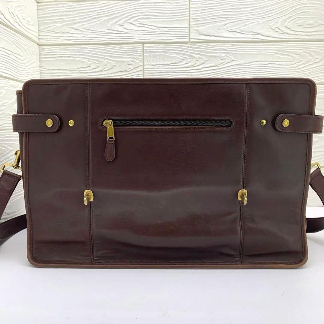 COACHオールドコーチ レザー 2way ビジネスバッグ 0546 ブラウン
