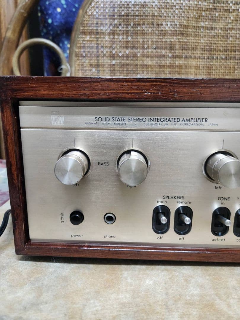 奇跡超美品！フルレストア！超美品！LUXMANプリメインアンプL-504