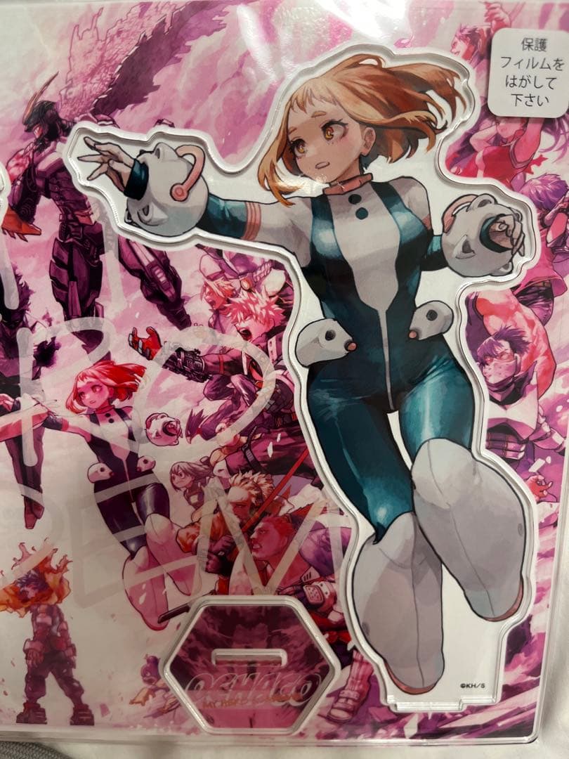 麗日お茶子 ヒロアカ 原画展 アクリルMEGAフィギュア W アクスタ