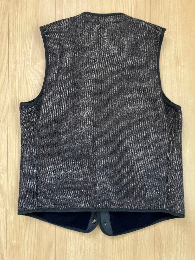 ANATOMICA アナトミカ ブラウンズビーチベスト 44 ごま塩 USN