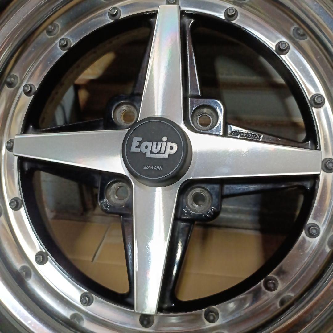 ワーク Equip エクイップ01 7.5j×15インチ 4本セットリペア済