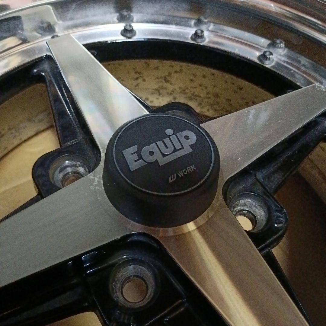 ワーク Equip エクイップ01 7.5j×15インチ 4本セットリペア済