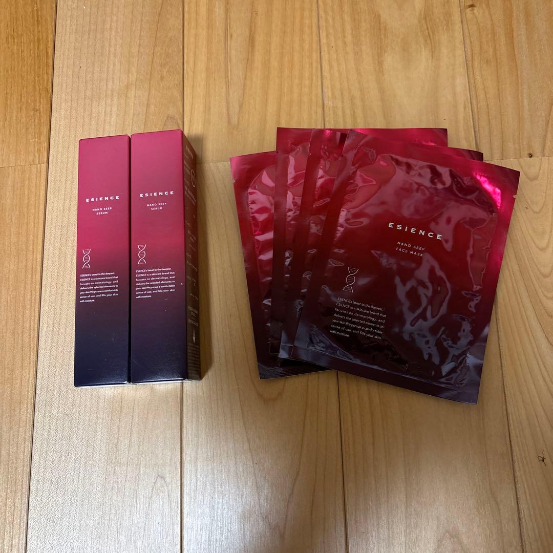 ESIENCE NANO SLEEP SERUM 55g2本+フェイスマスク4枚 - メルカリ