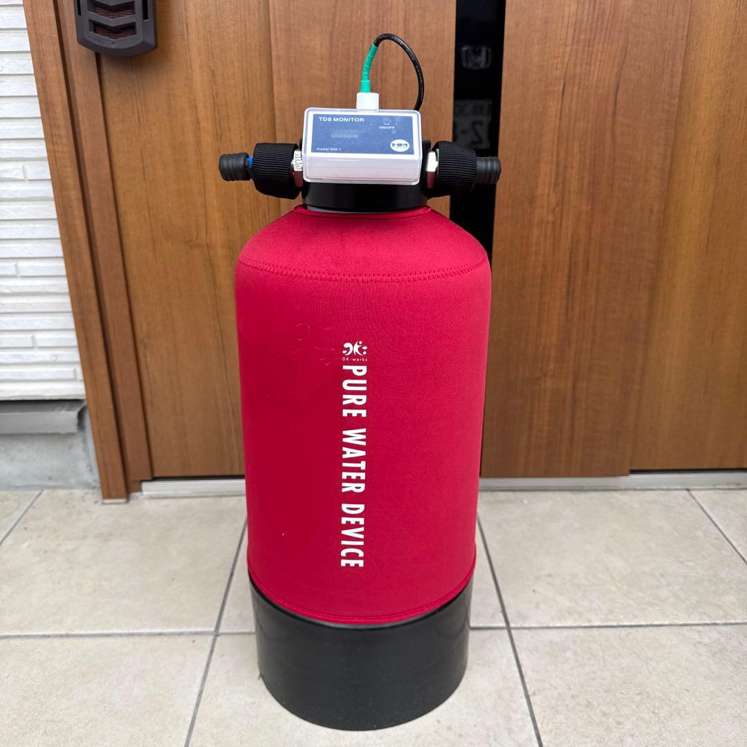 toto　DK-works TDSモニター付 洗車用純水器 10L TDSモニター付モデル 】 DK PURE WATER DEVICE 10L（洗車用純水器