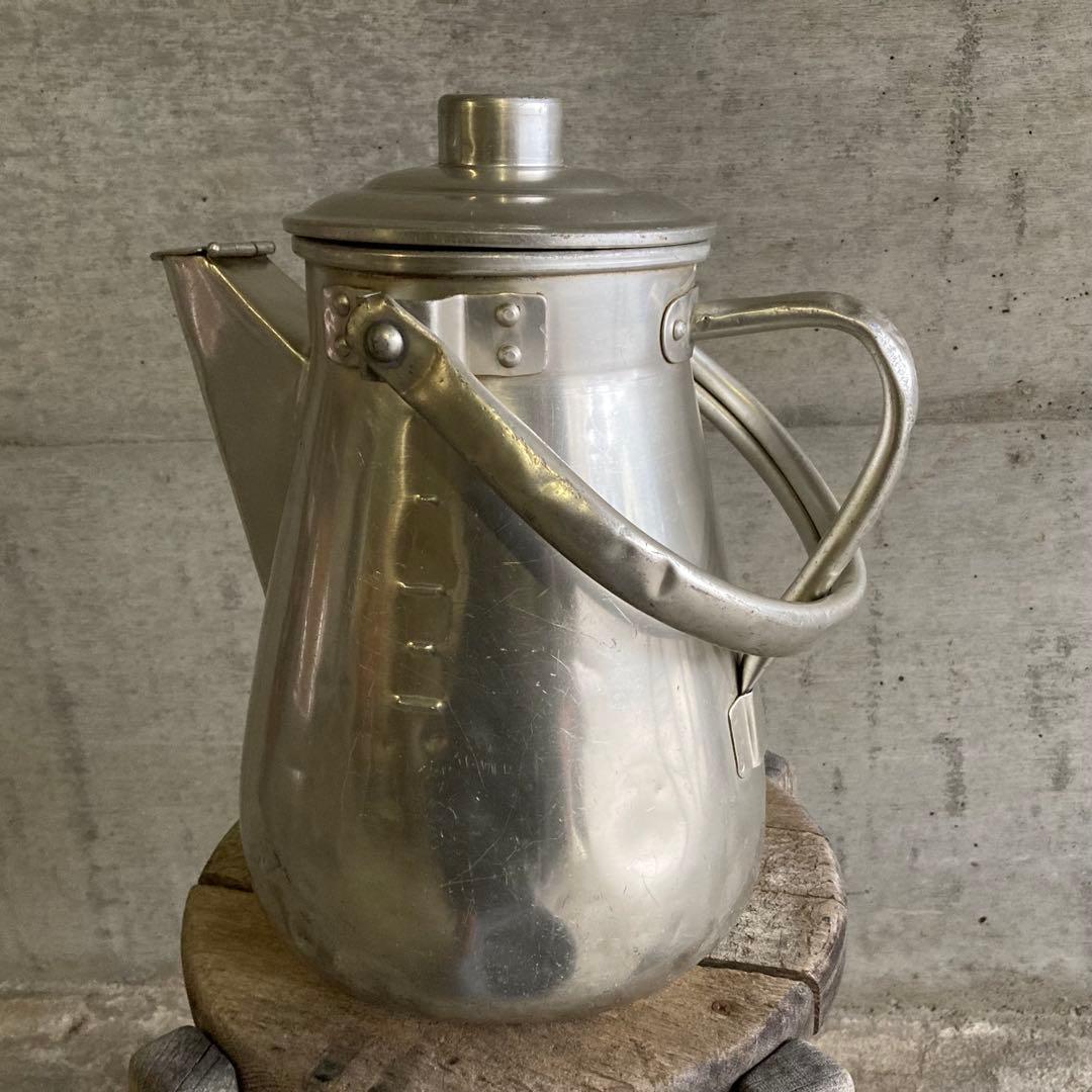 ミルクポット ケトル 学校 給食 容器 大型 アルミ 金属 レトロ
