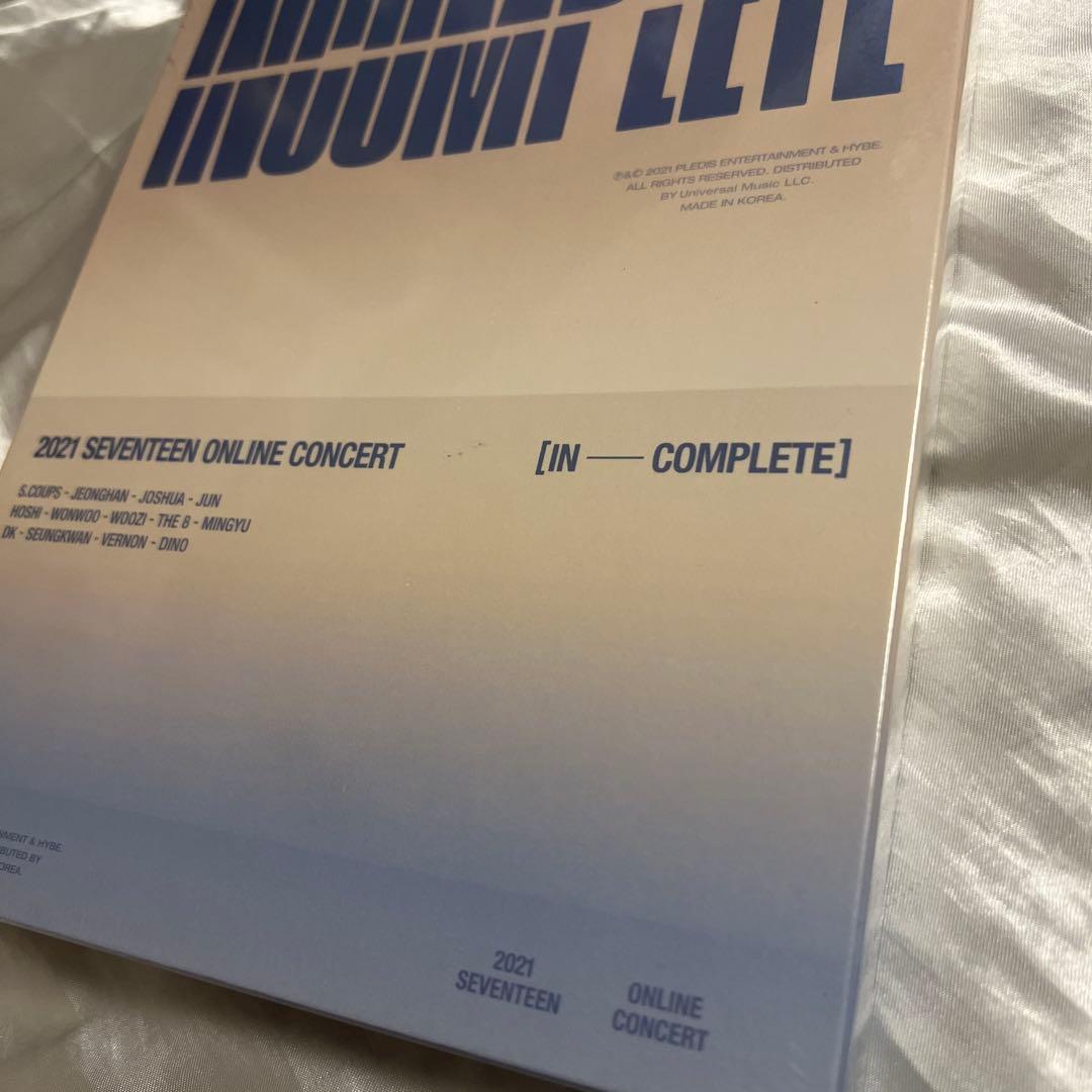 SEVENTEEN INCOMPLETE Blu-ray 新品未開封　日本語字幕