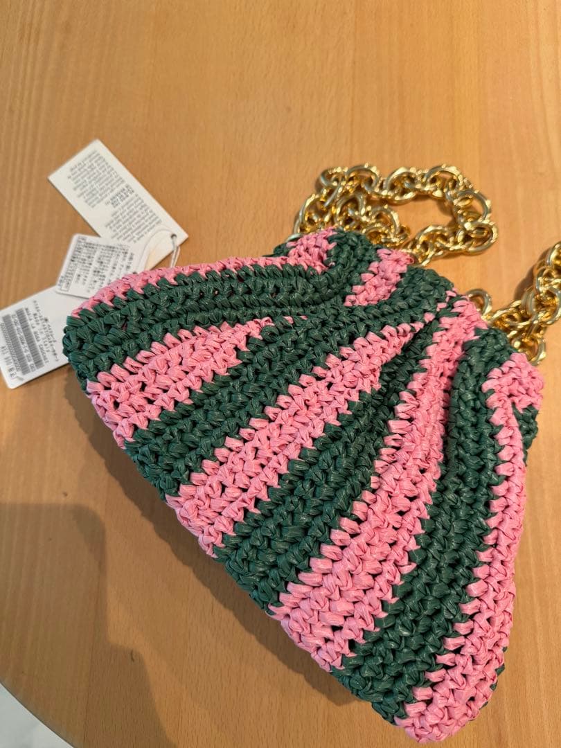 春夏コーデ♪マリア ラ ローザ2022ss新品かごバッグショルダー チェーン 51-33262-b.jpg