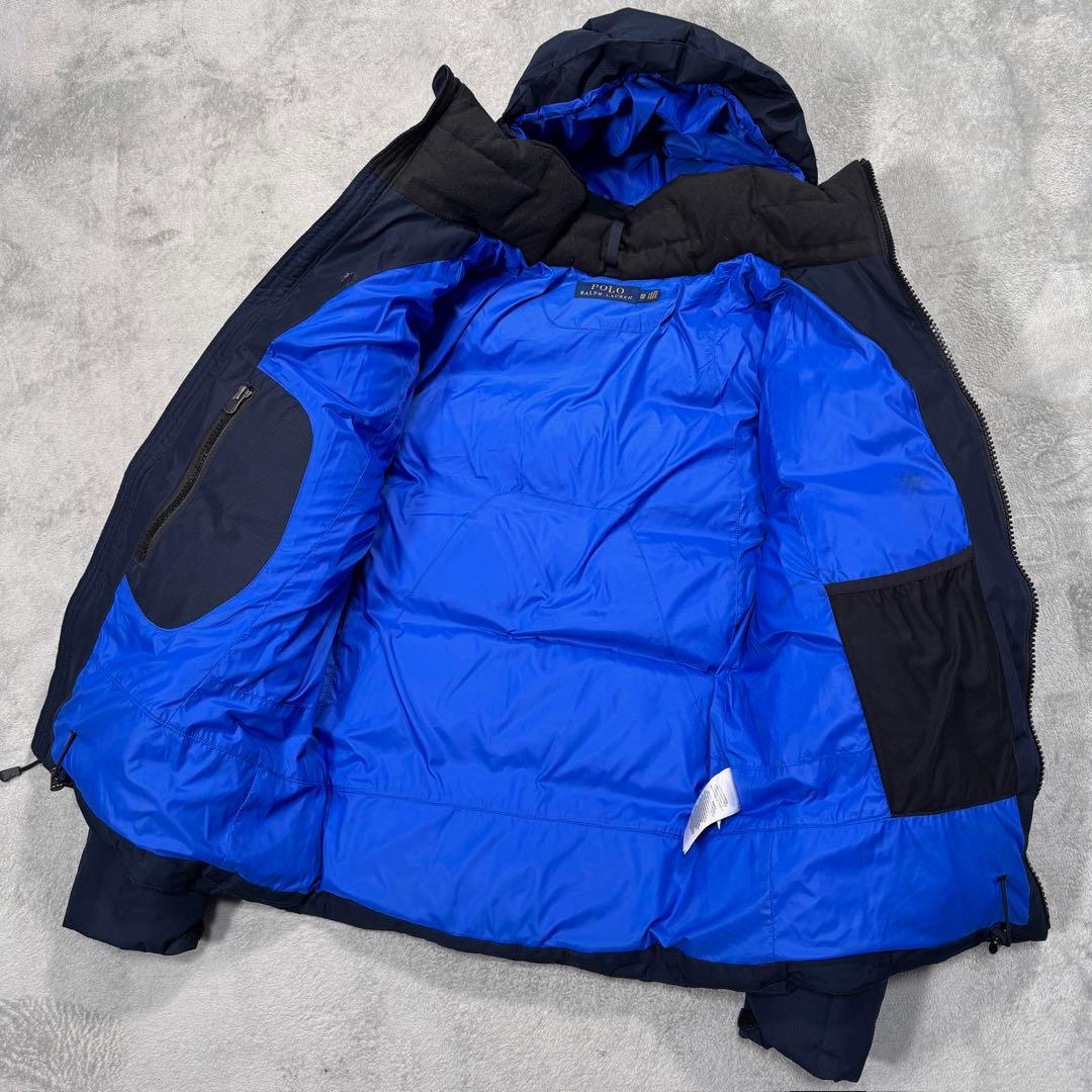 ポロラルフローレン ダウンジャケット ネイビー XS - メルカリ