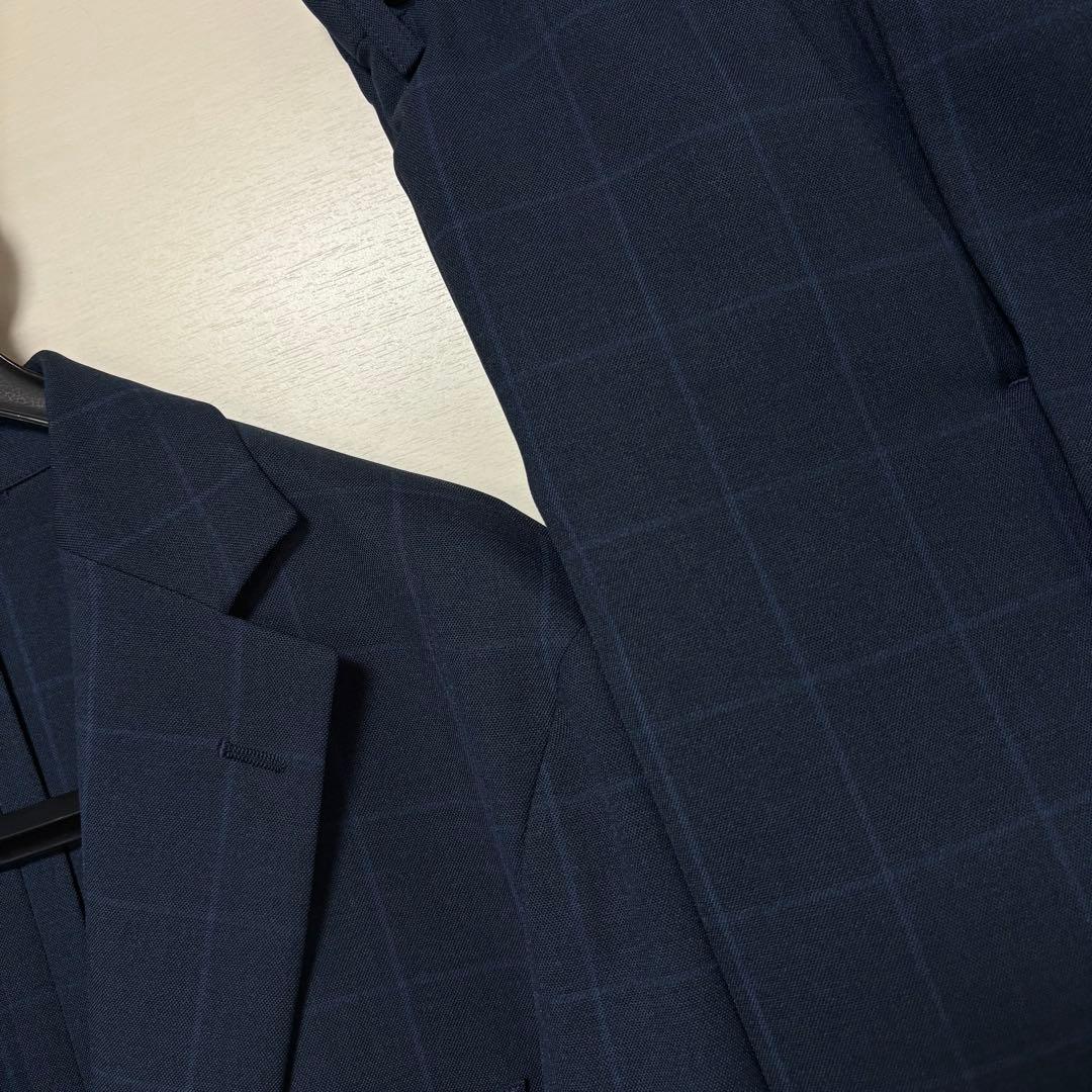 オリヒカ ネイビー ウインドウペン柄 セットアップ - メルカリ