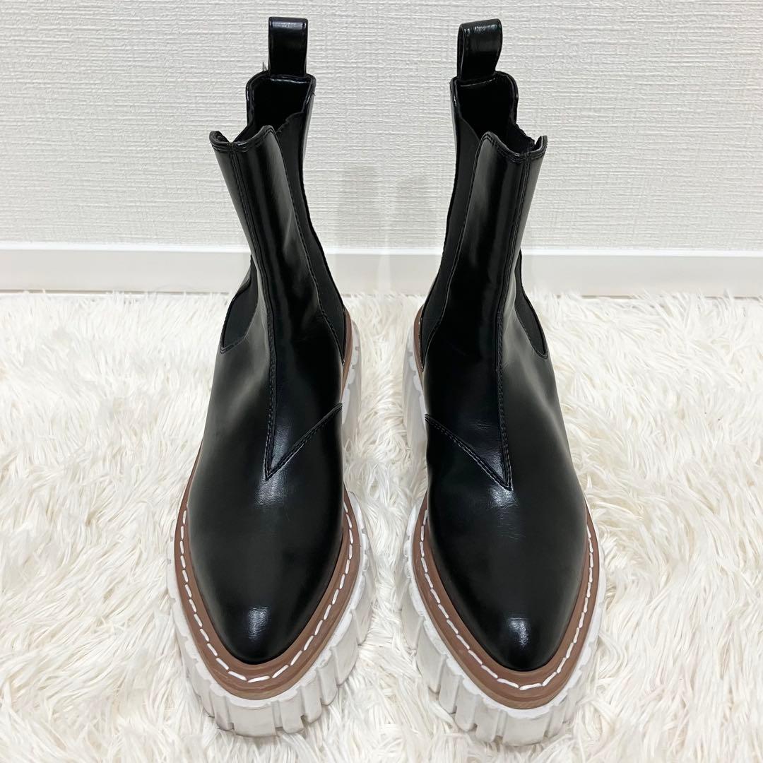 STELLA McCARTNEY エミリーブーツ サイドゴア 23cm ブラック - 靴