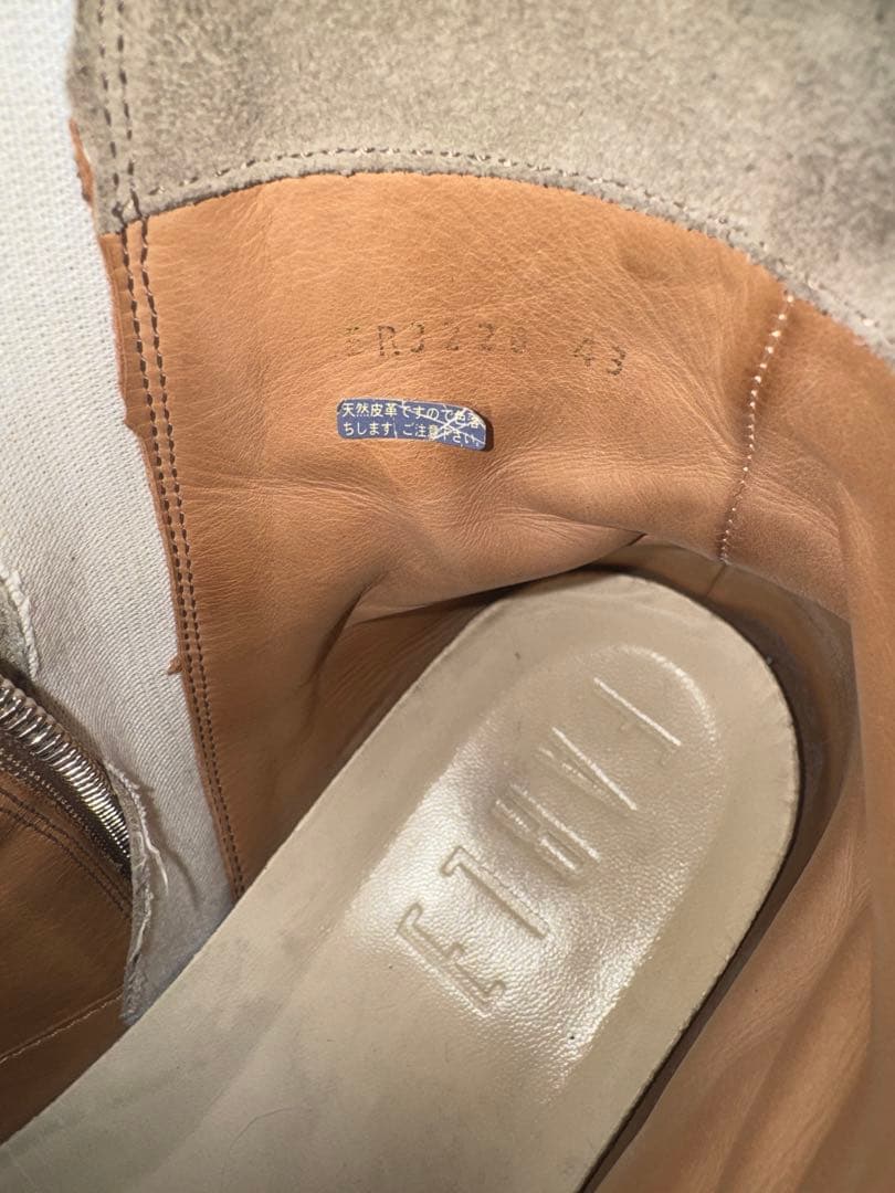 EARLE アール サイドジップ スエードブーツ 43 27.5cm 革靴