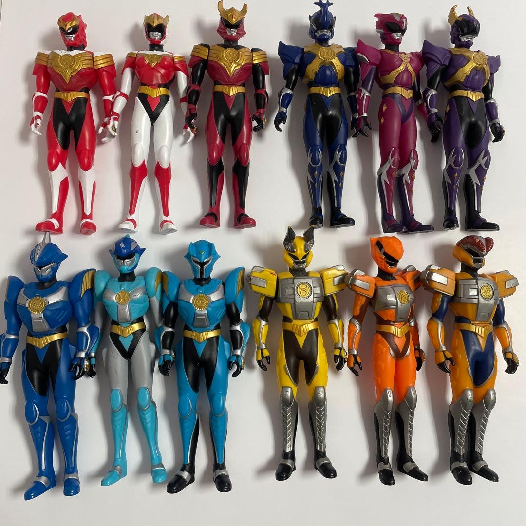 KONAMIコナミ超星神グランセイザー ソフビ人形12体セット - メルカリ