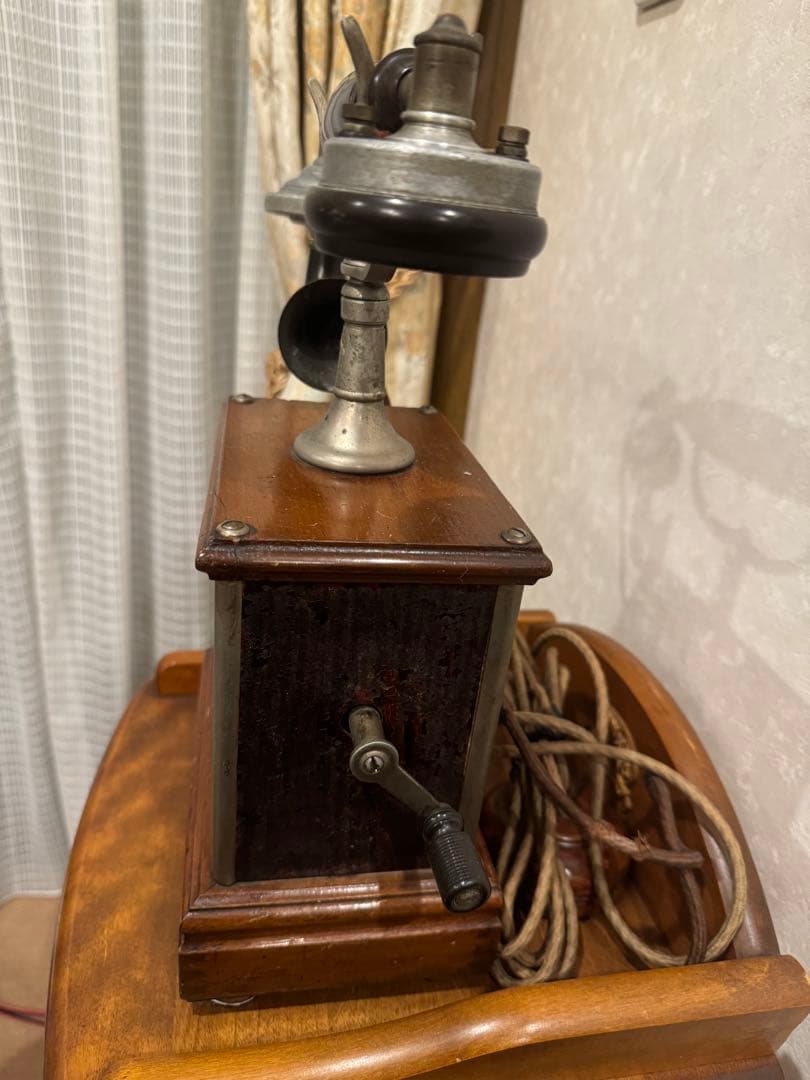 デルビル磁石式甲号卓上電話機 1897年 アンティーク オブジェ 室内飾り