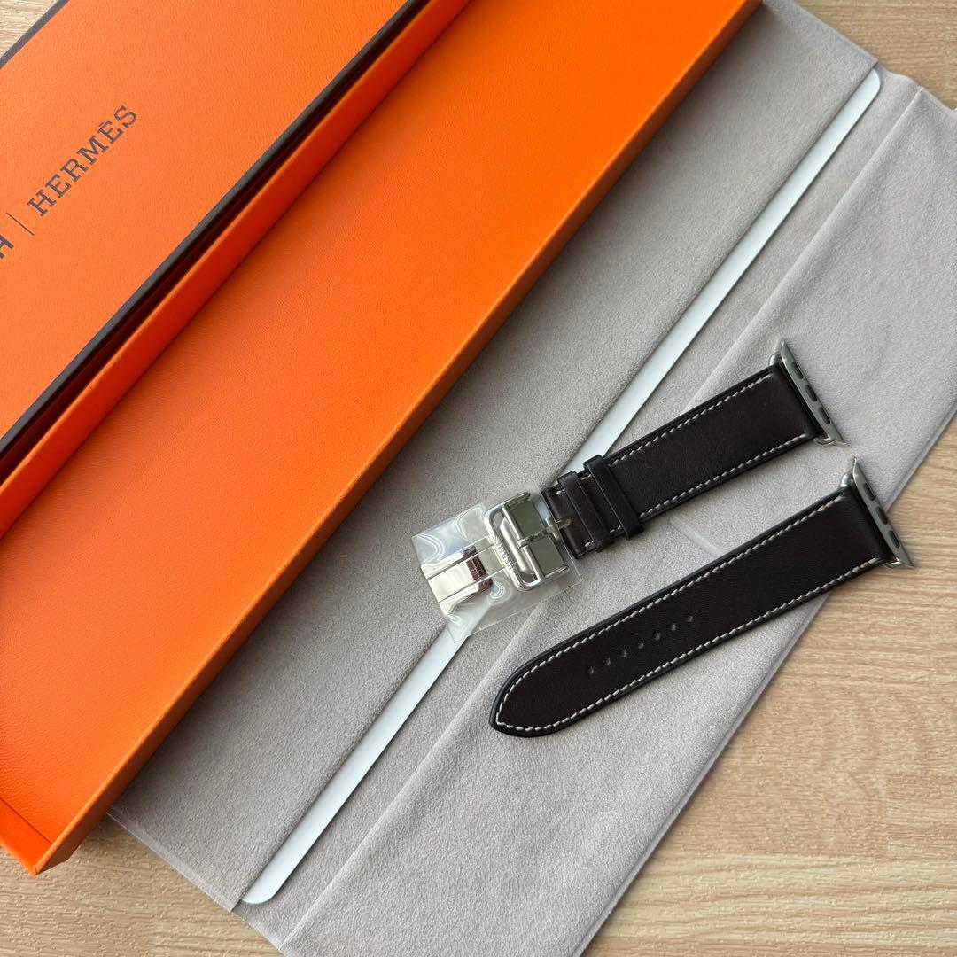 2277 Apple Watch エルメス エベンヌ ディプロイアント バックル