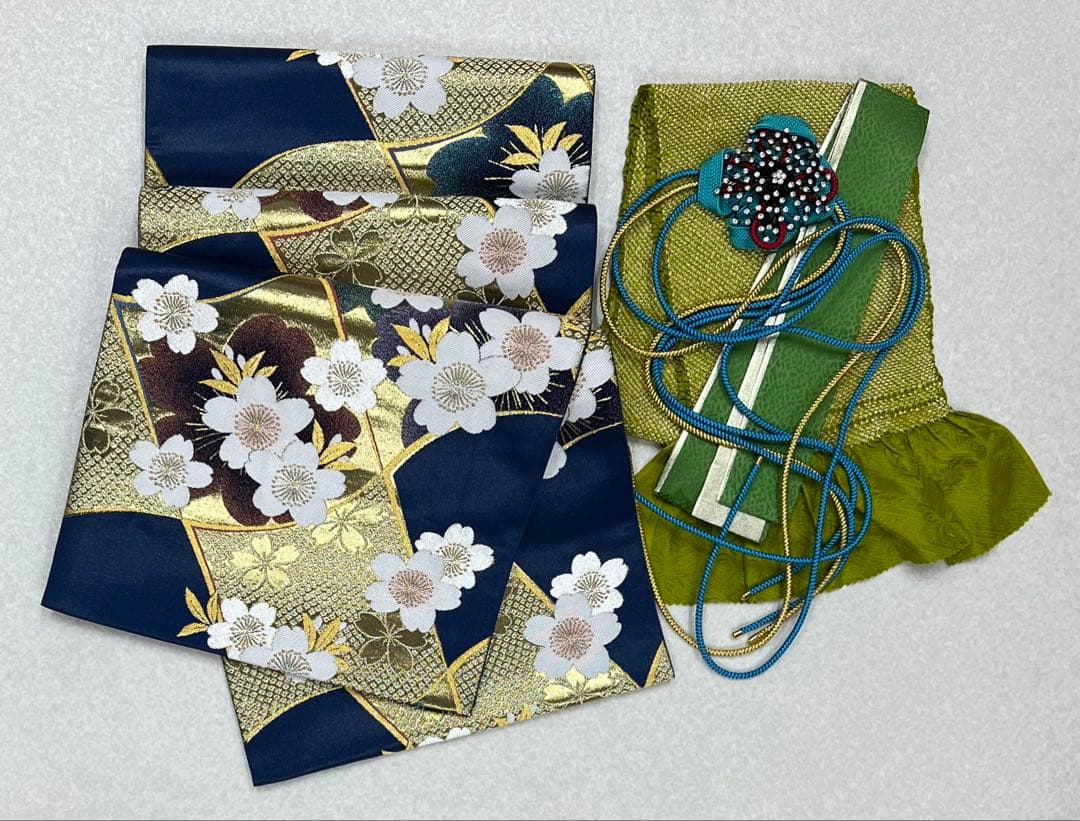 振り袖 フルセット 別誂長襦袢 辻ヶ花 金彩加工 成人式 暈し 辛子色