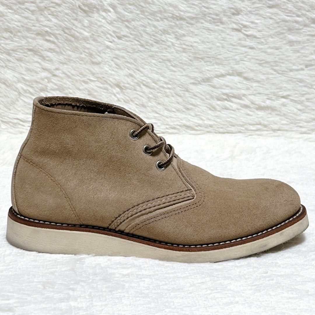 極美品】レッドウィング 3143 ワークチャッカブーツ スエード 26cm