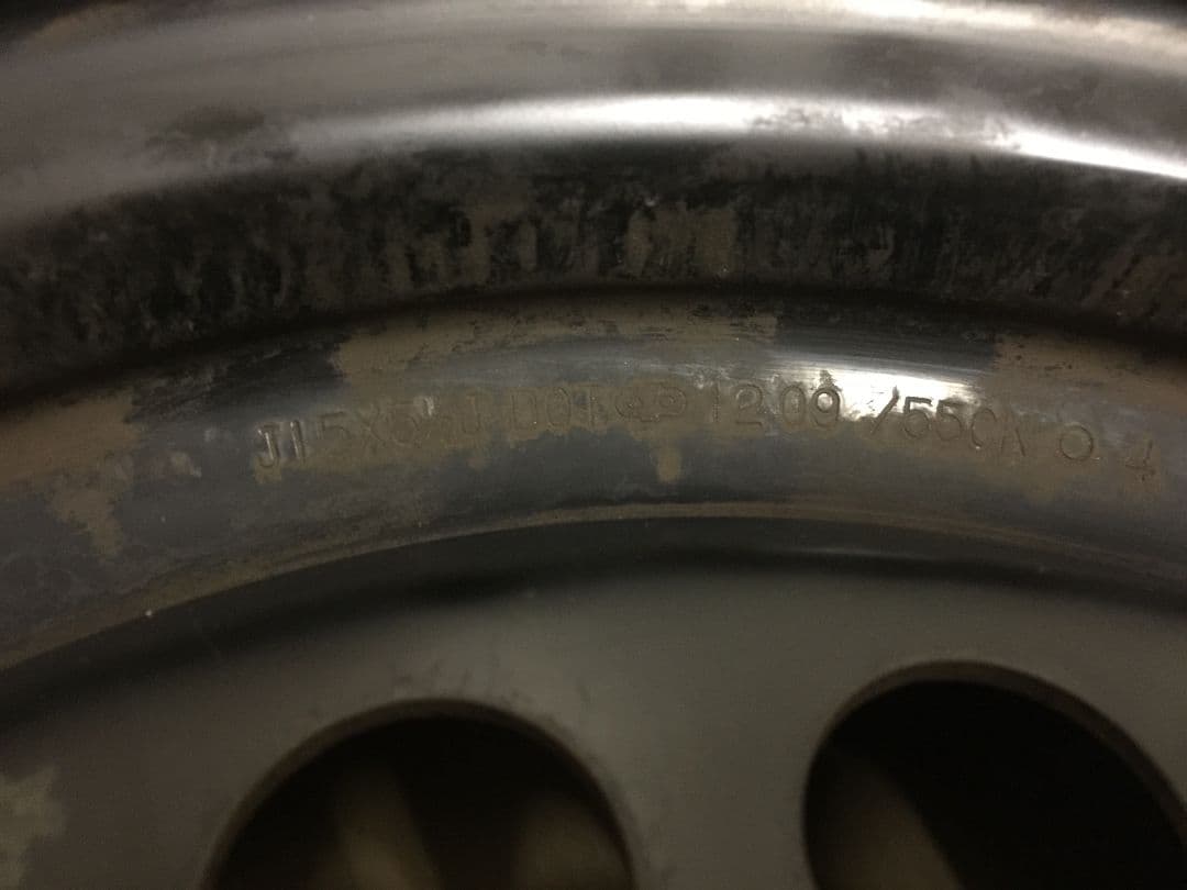 インサイト 純正15インチ スチールホイール 4本 スタッドレス