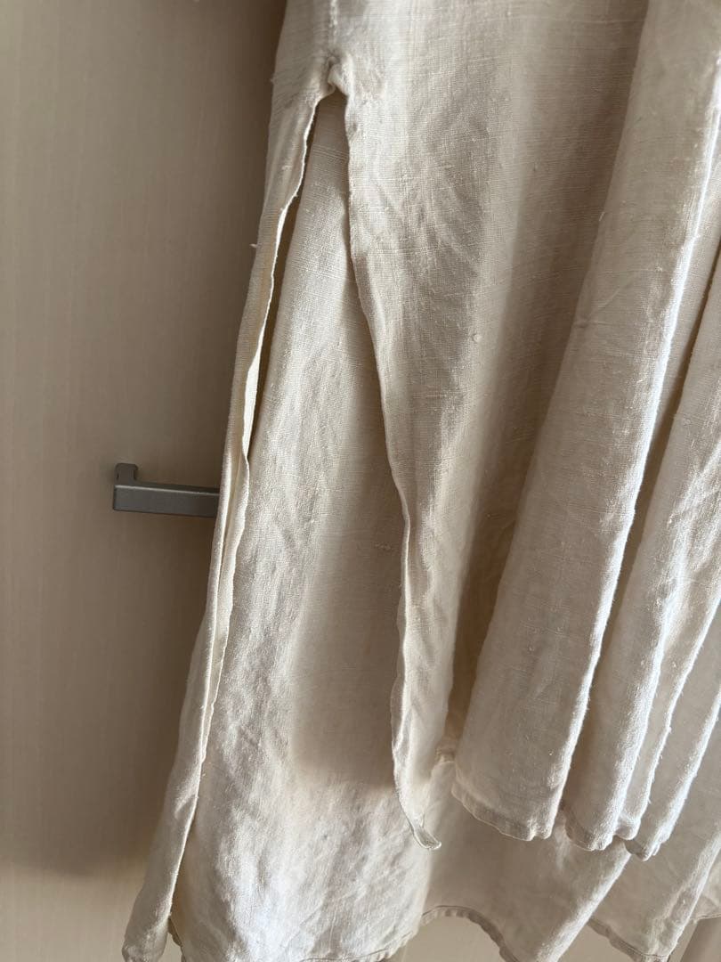 フランスアンティーク ワークシャツ シャツワンピ リネン 羊飼い