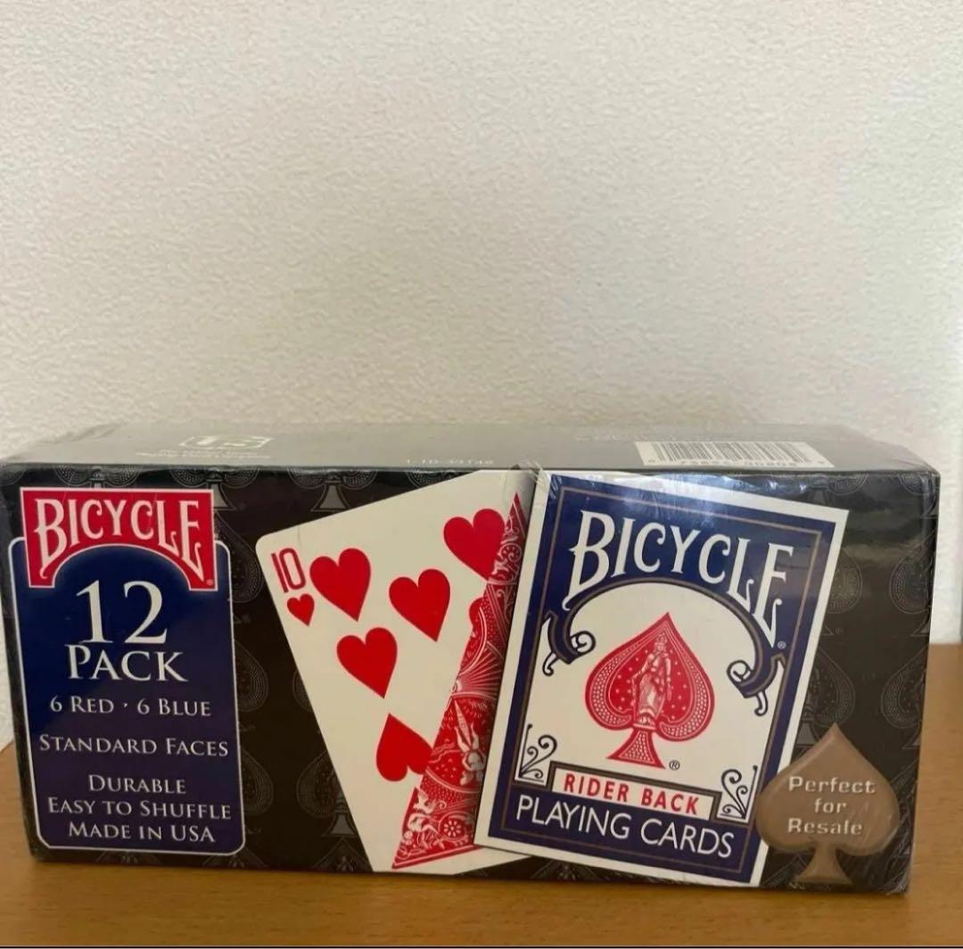 バイスクル トランプ ライダーバック 青赤 12個パック Amazon.co.jp: BICYCLE(バイスクル) ライダーバック STANDARD トランプ