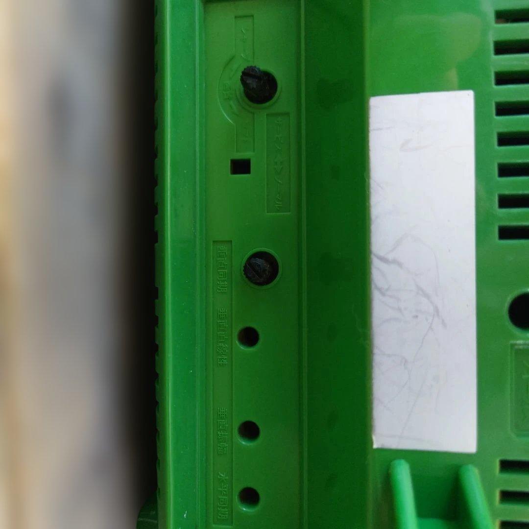 パナカラー ブラウン管テレビ TH-11S7(S) 緑色