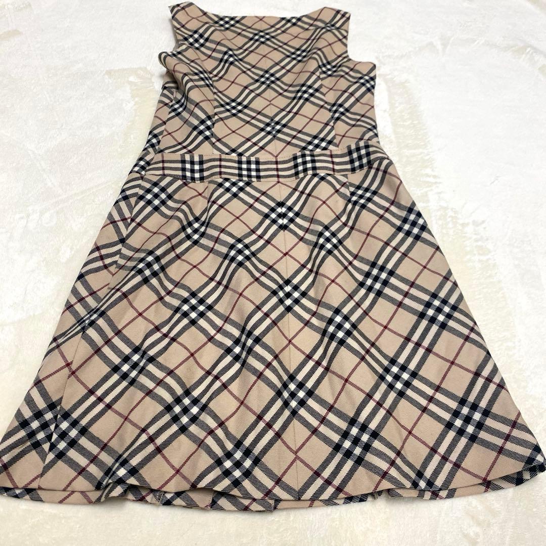 極美品 ノバチェック バーバリーブルーレーベル ワンピ38 - メルカリ