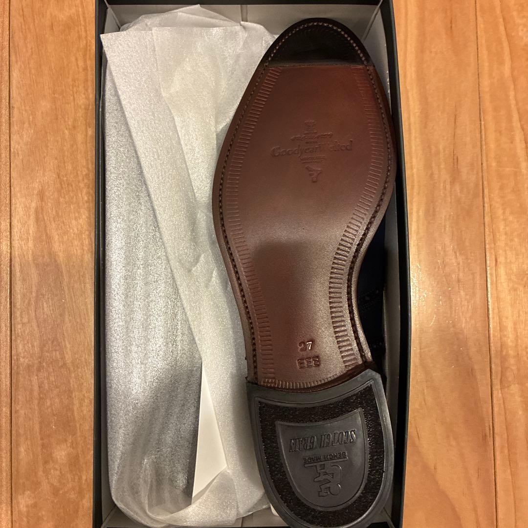 【新品】SCOTCH GRAIN 805 ネイビー EEE 27.0cm