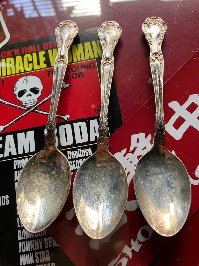 わ*ん様 銀製スプーン 3本セット クラシックデザイン わ*ん様 銀製スプーン 3本セット クラシックデザイン