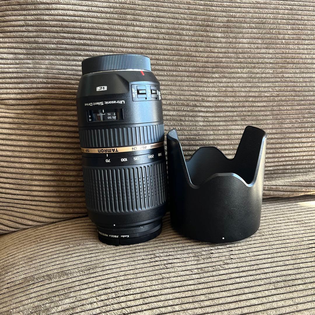 送料込タムロン SP 70-300mm F/4-5.6 レンズ プロテクター付き
