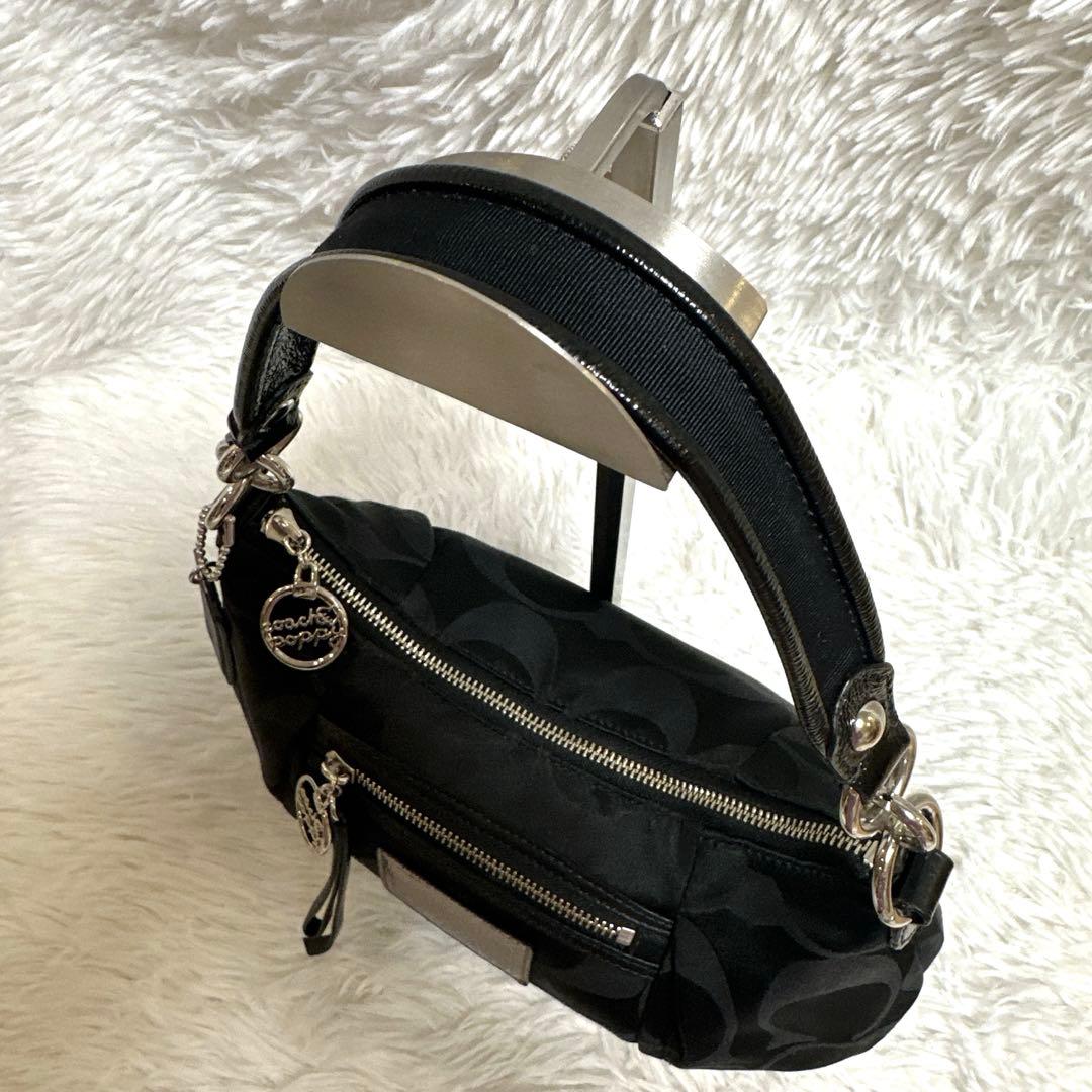 COACH コーチ ポピー 黒 ワンショルダーバッグ ハンドバッグ y2k