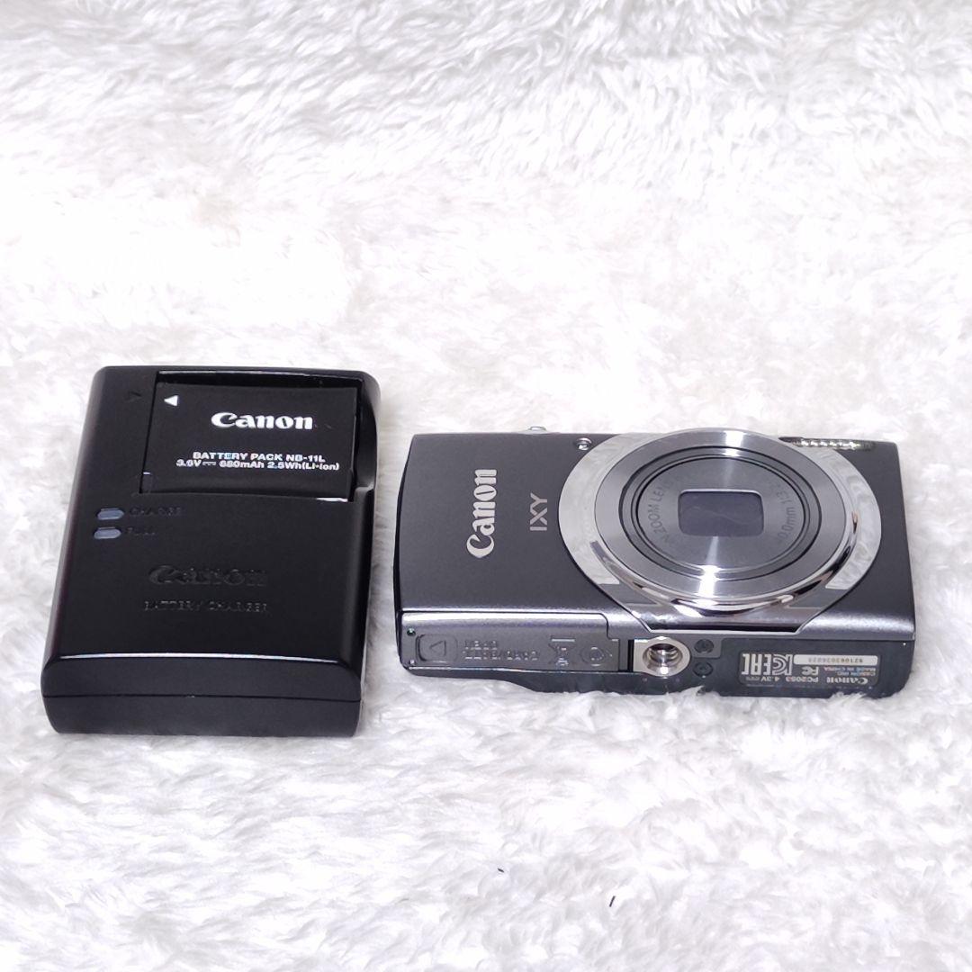 美品✨ CANON IXY130 グレー 動作確認済み バッテリー 充電器付属