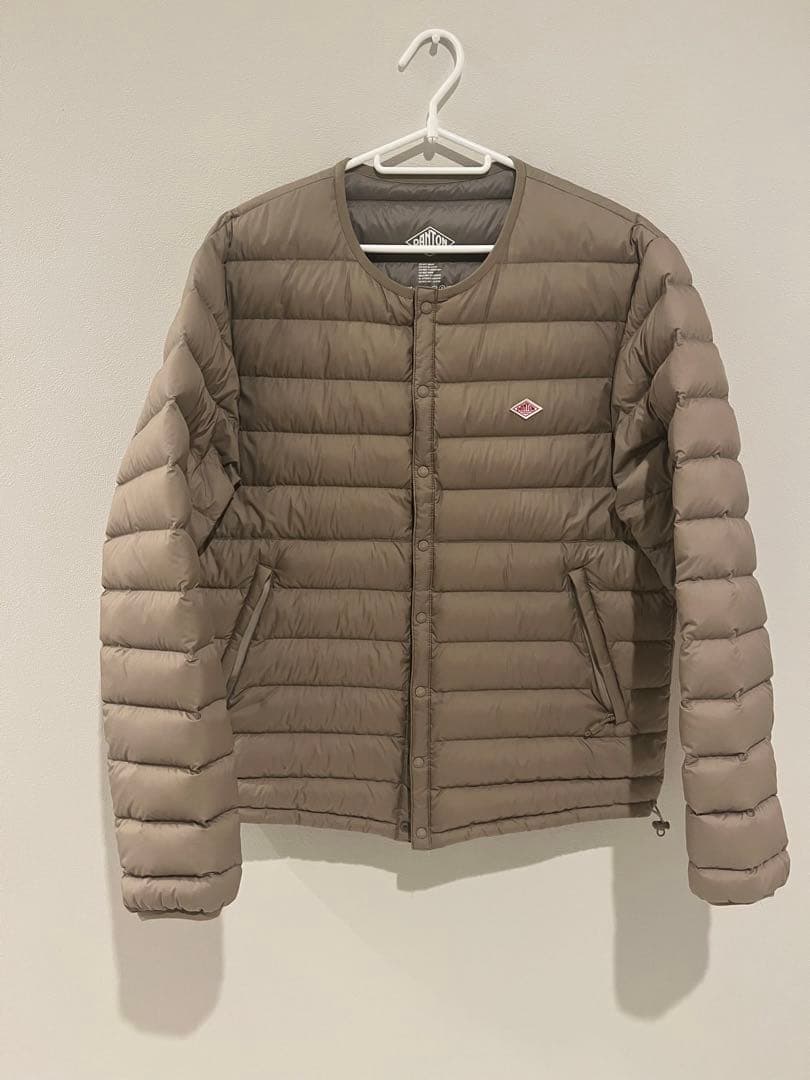 DANTON （ダントン）ダウンジャケット Lサイズ ベージュ 中古・古着通販】DANTON (ダントン) ダウンジャケット ベージュ サイズ