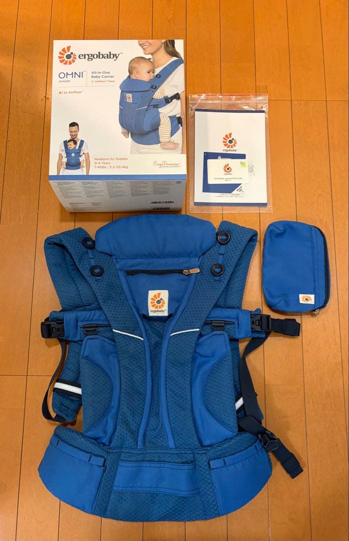 ergobaby OMNI 抱っこ紐 ブルー OMNI Deluxe (オムニデラックス) ブルーデイジー | エルゴベビー