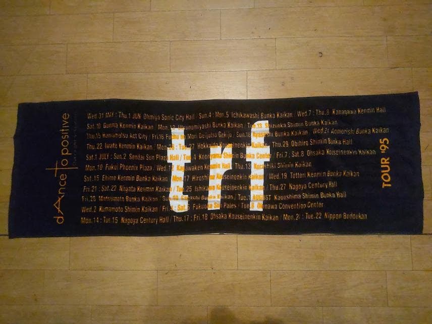 1995年 Dance to Positive Tour trf マフラータオル TOUR '95 dAnce to positive Overnight Sensation - DISCOGRAPHY | TRF