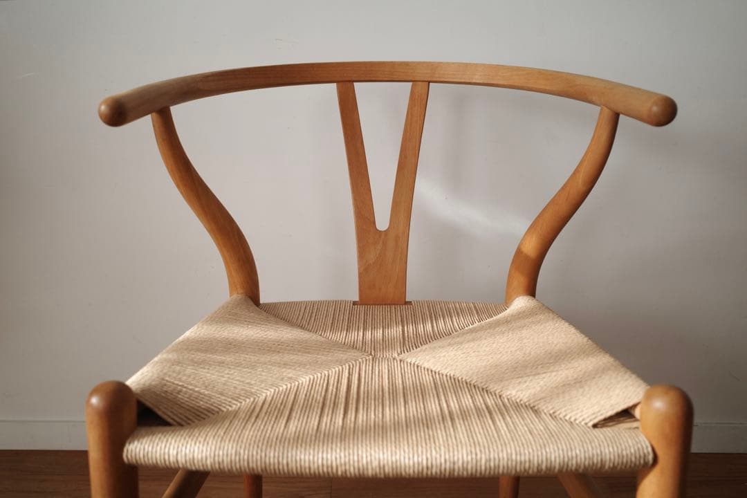 極美品【ヴィンテージ yチェア】ビーチ ペーパーコード新品 - メルカリ