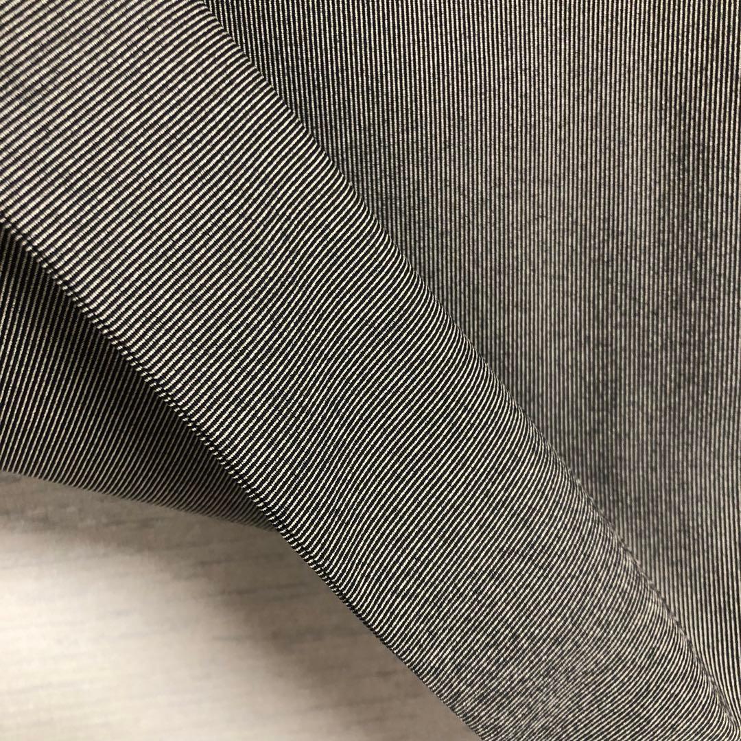 【未使用　トールサイズ】東レ　江戸　万筋　アンサンブル　裄丈70.5 身丈170