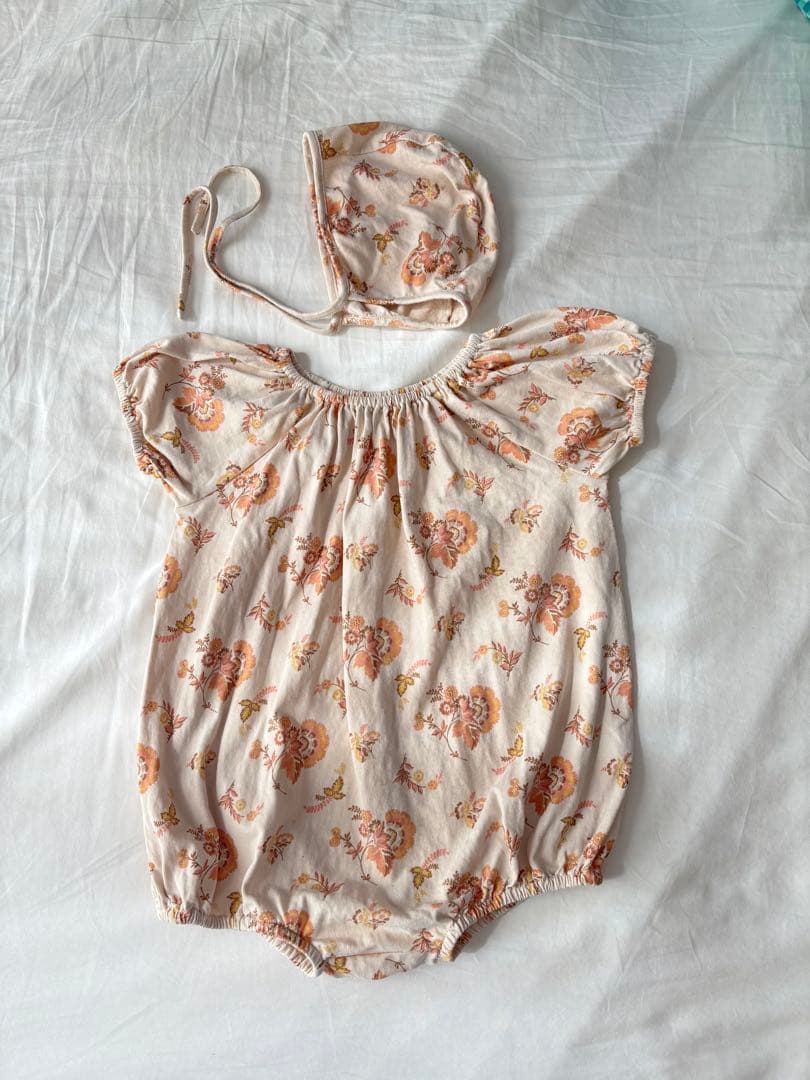 Apolina romper＆bonnet セット 18-24m - メルカリ