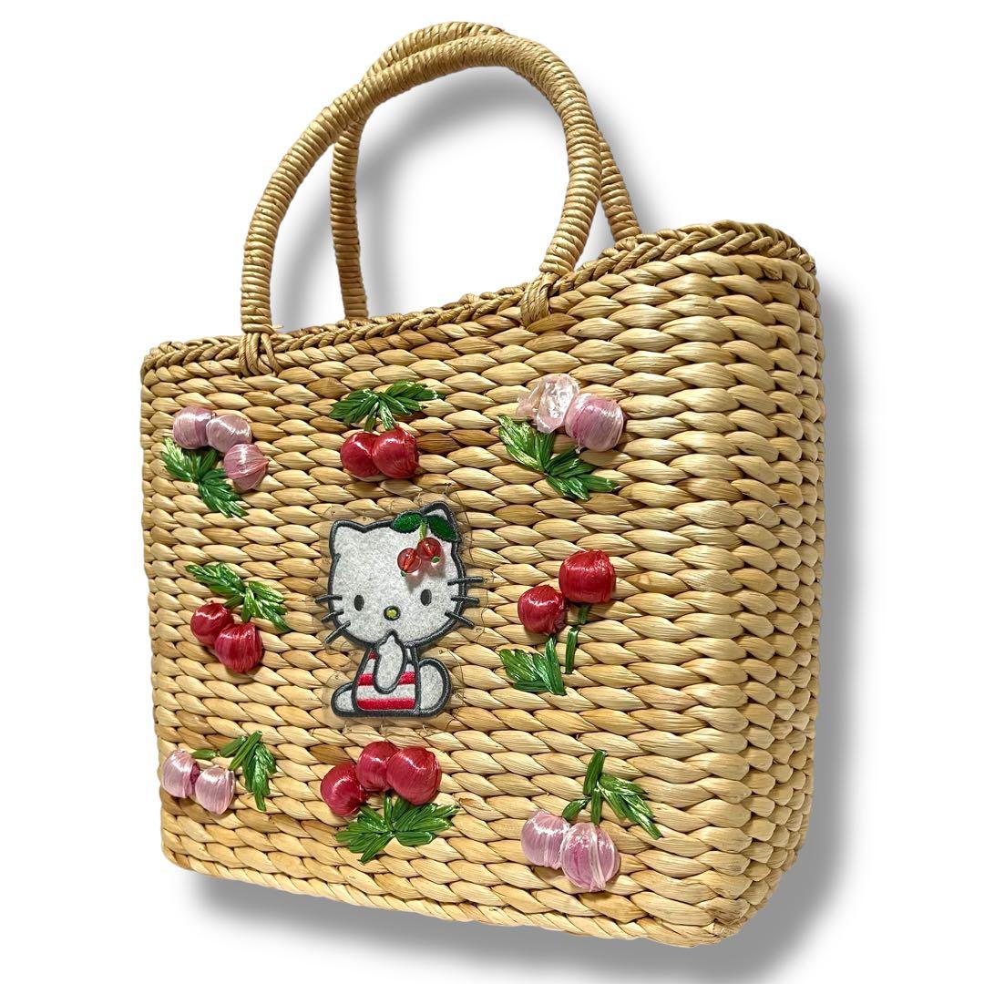 ハローキティ カゴバッグ サクランボ 宝島社から『HELLO KITTY かごバッグBOOK summer shell ver.』が登場